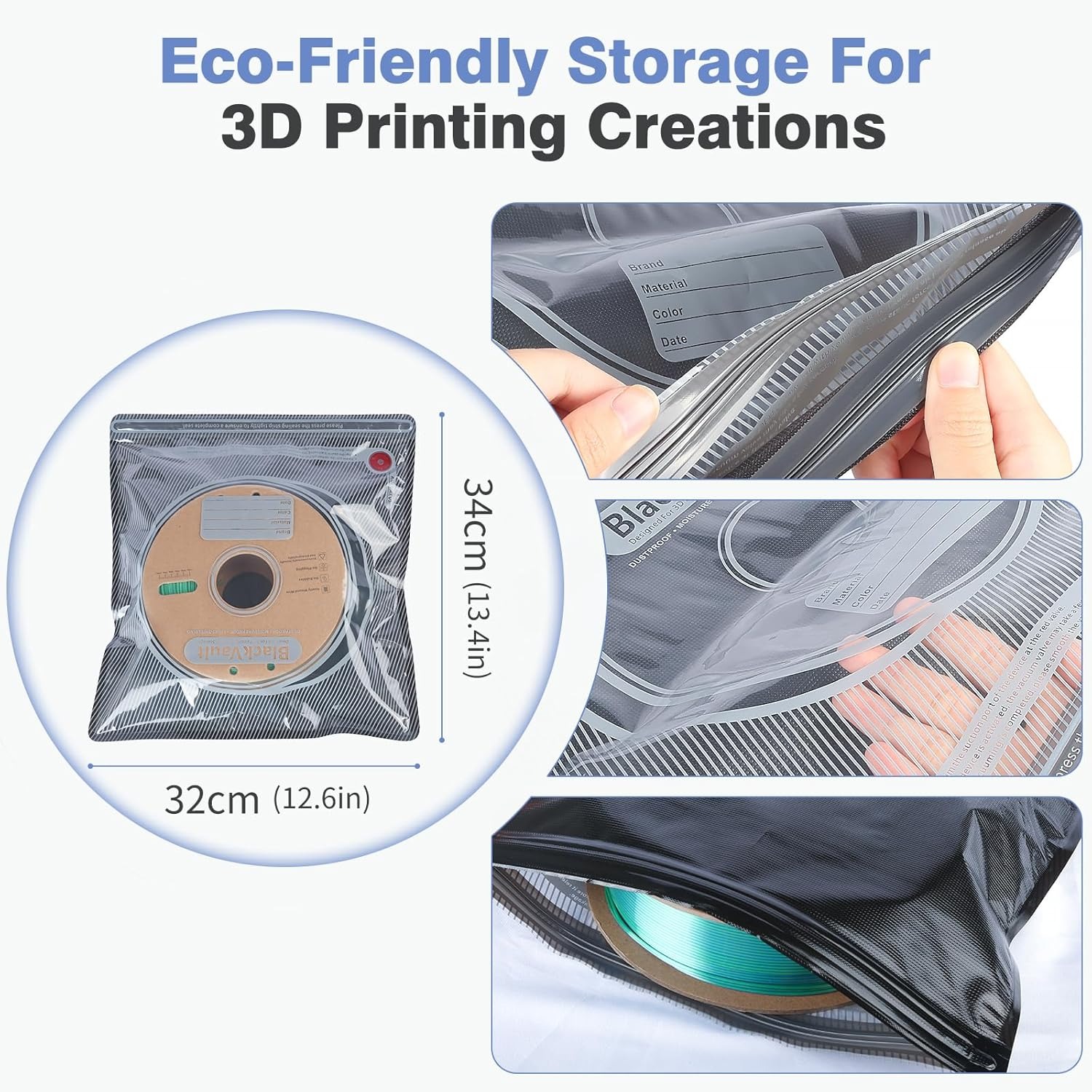 3D Filament Çantası Siyah Fila - 3D Printing Bambu Lab incelemesi ve fiyatı